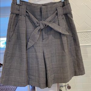 Black and white plaid shorts!